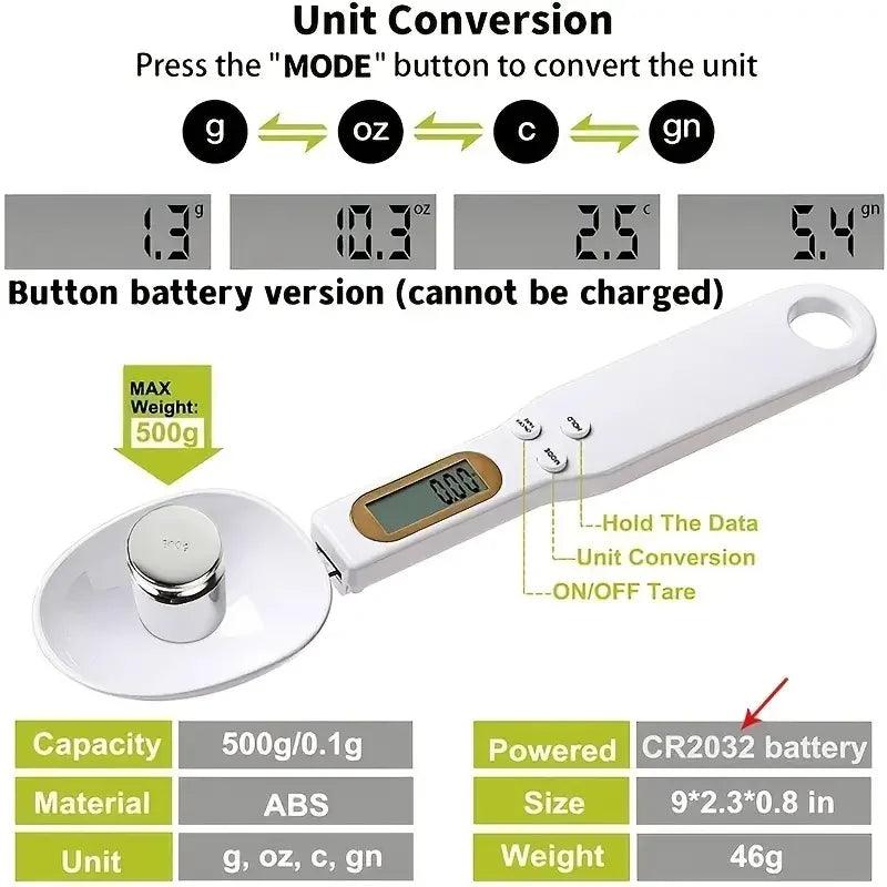 Digital Kitchen Scale 500g LCD Mini Measuring Tool