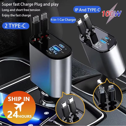 4-in-1 Car Charger