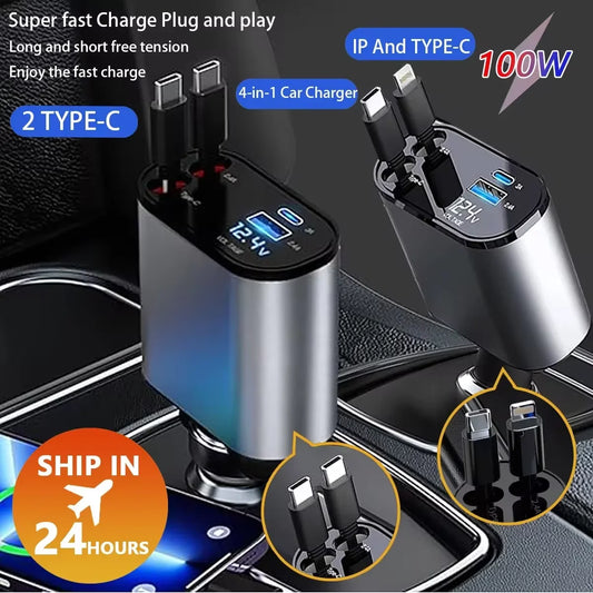 4-in-1 Car Charger