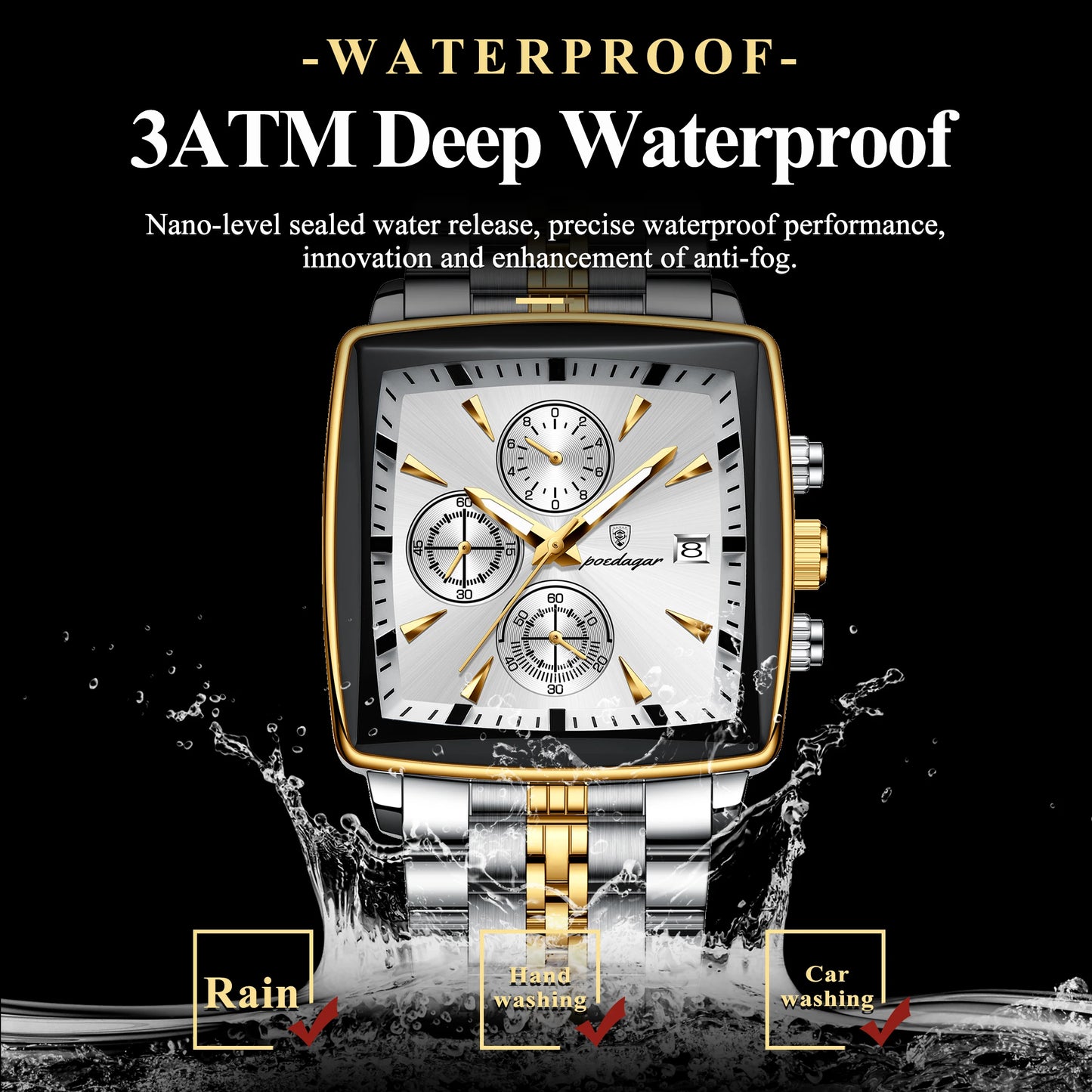 Luxury Square Sport  Watch
