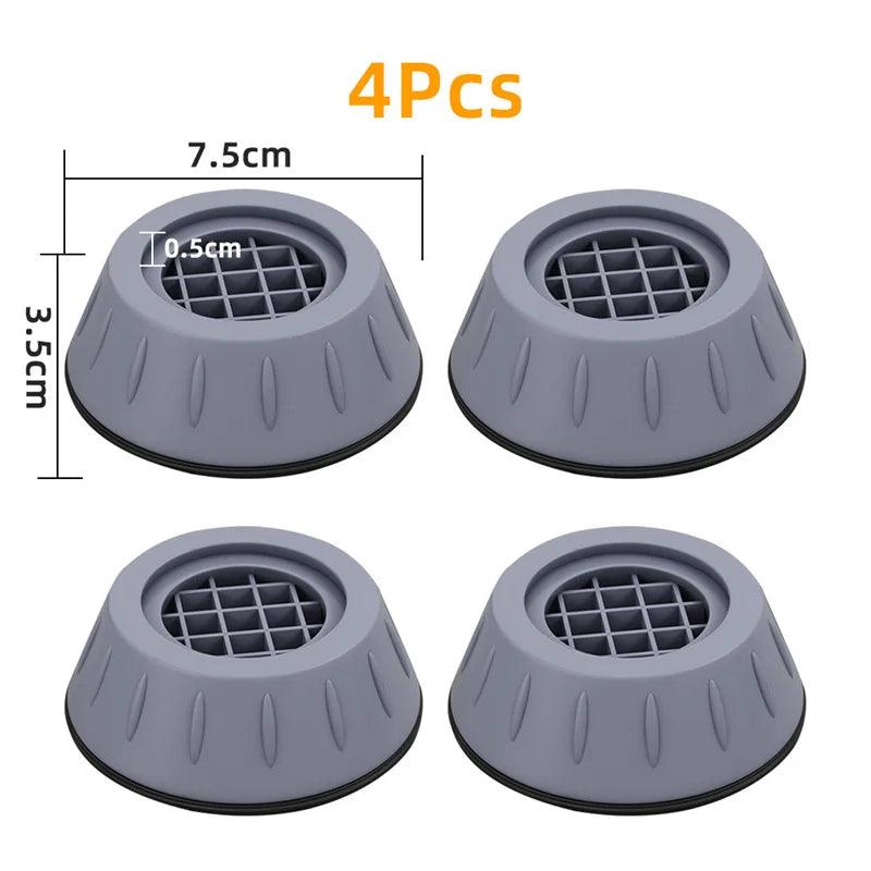 4Pcs Anti-Vibration Feet Pads – Waterproof Skid Raiser Mat for Appliances