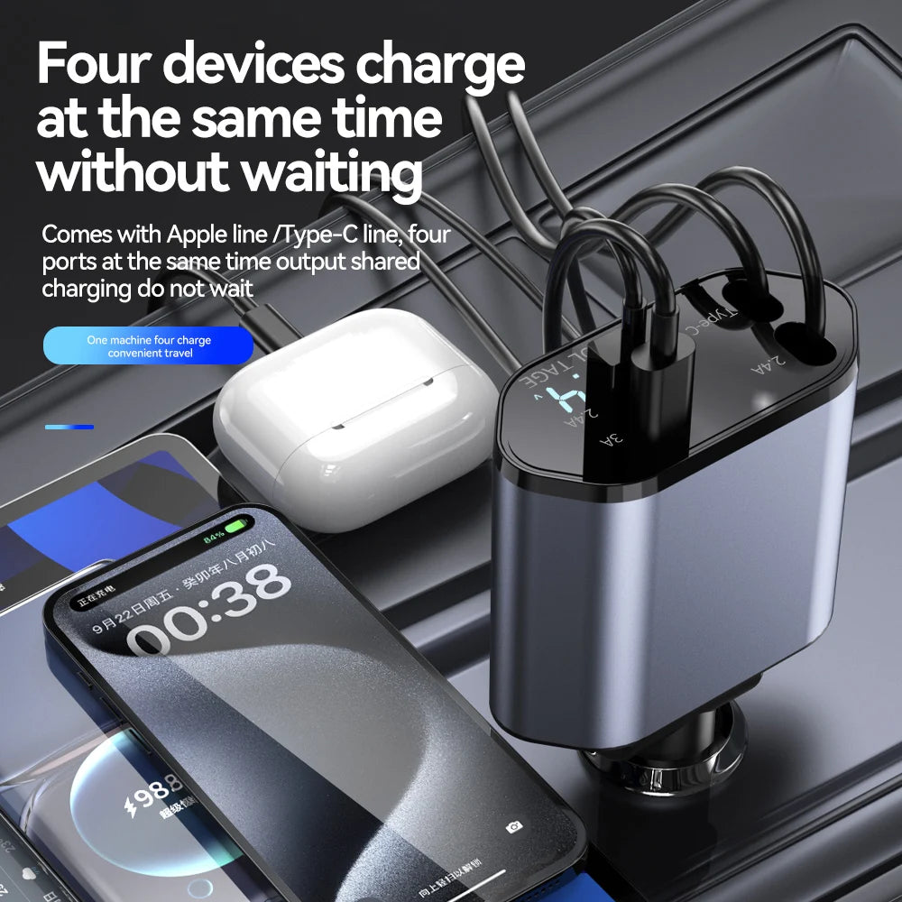 4-in-1 Car Charger