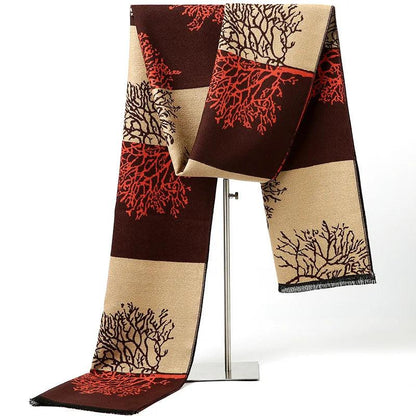 Men's Horse Pattern Cashmere Scarf