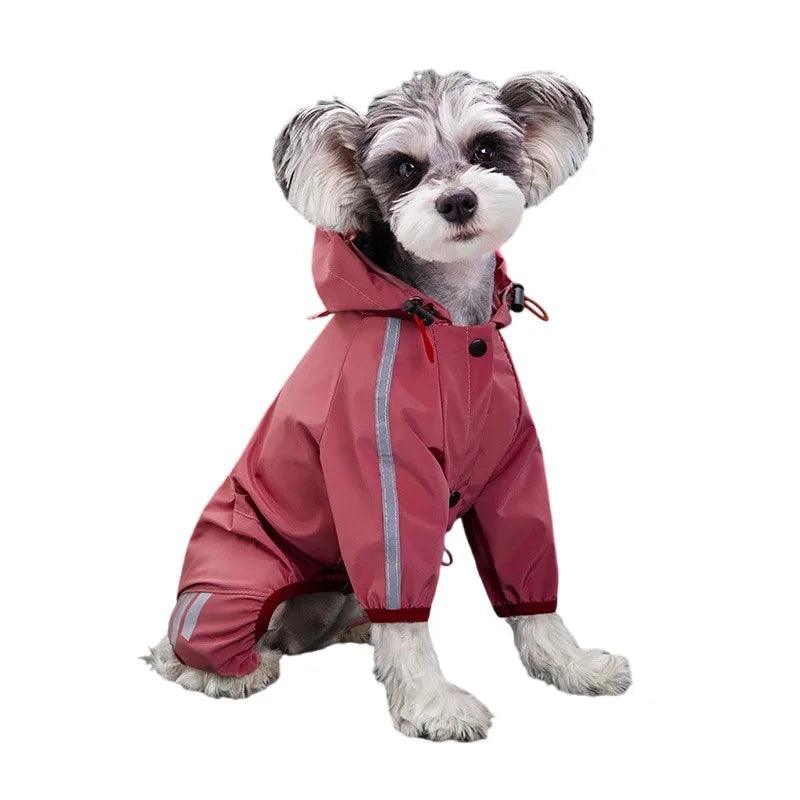 Reflective Waterproof Dog Raincoat for Small to Medium Breeds