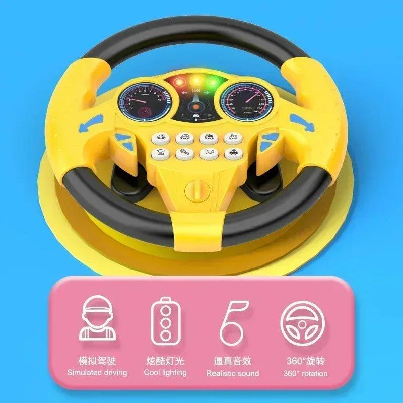 Electric Steering Wheel Toy for Kids