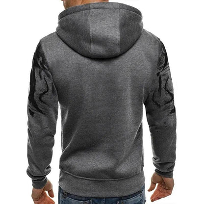 Gradient Print Men's Hooded Sweatshirt