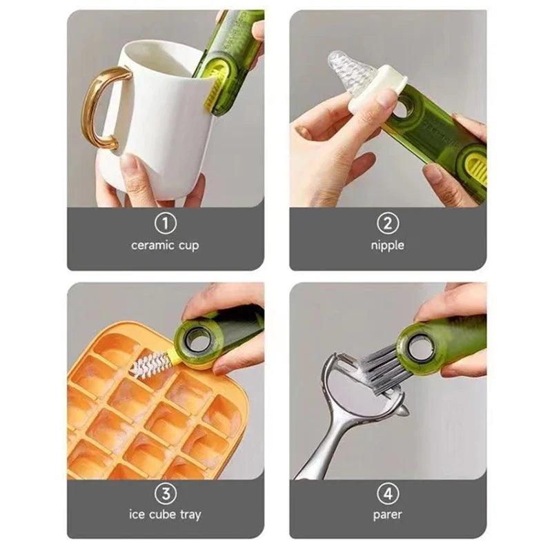 3-in-1 Cleaning Tool – Multifunctional Cup and Bottle Brush