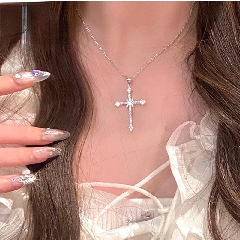 Crystal Cross Necklace