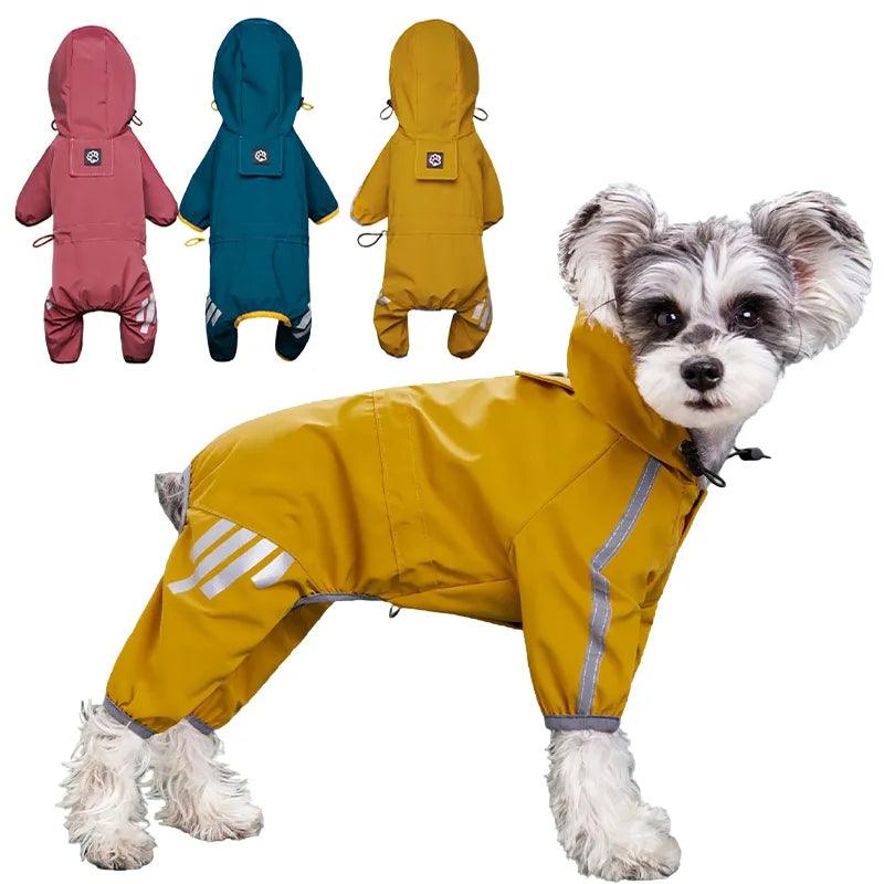 Reflective Waterproof Dog Raincoat for Small to Medium Breeds