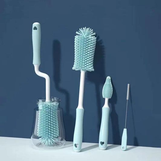 Silicone Bottle Cleaning Brush Set