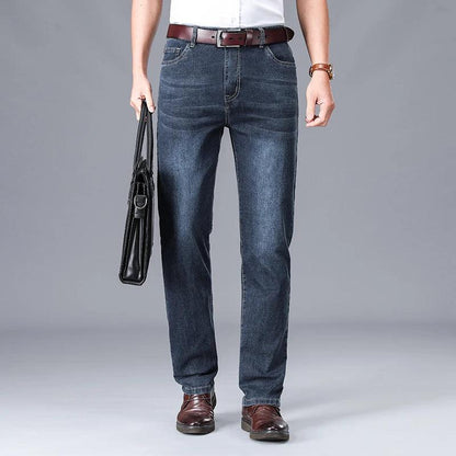 Men's Lightweight Stretch Denim Straight Jeans