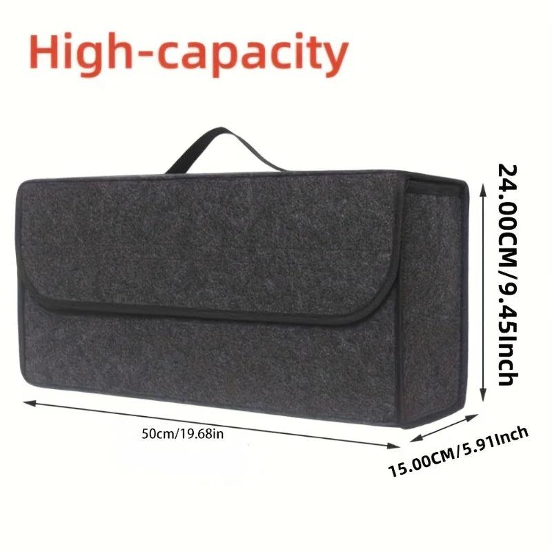 Anti-Slip Boot Organizer – Soft Felt Storage Bag for Car Accessories