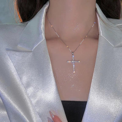 Crystal Cross Necklace