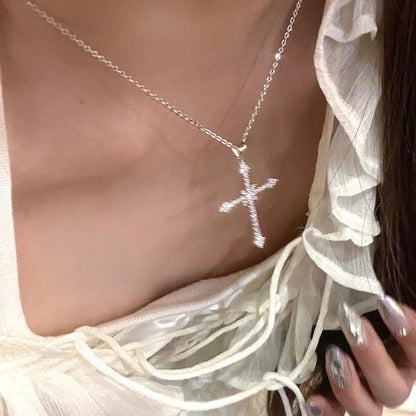 Crystal Cross Necklace