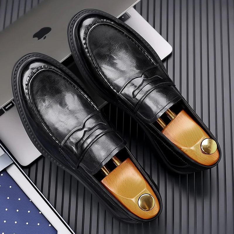 Genuine Leather Men's Moccasins