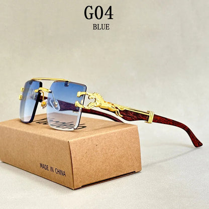Square Rimless Sunglasses