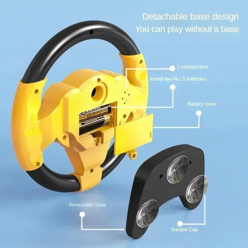 Electric Steering Wheel Toy for Kids