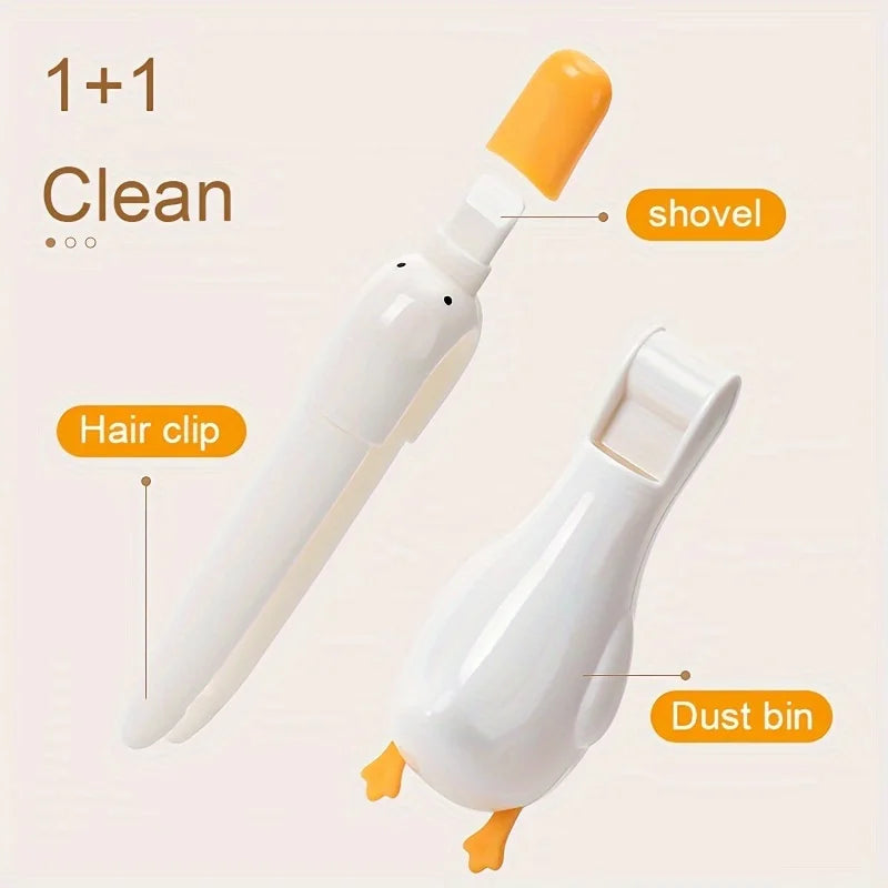 2-in-1 Cute Duck Shaped Double-head Design Cleaning Clip