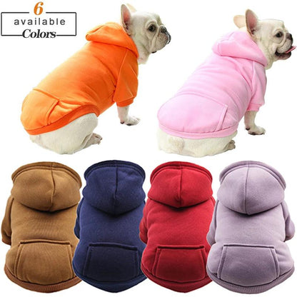 Hooded Winter Sweatshirt for Small Dogs and Cats