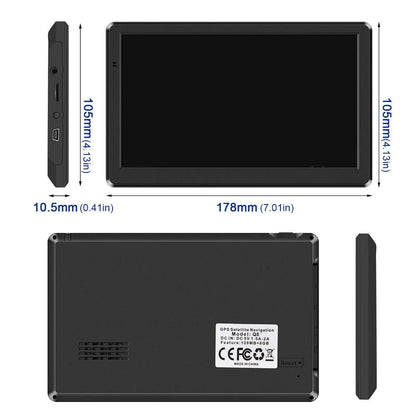 7-Inch HD Car GPS Navigator – USB, TF, Voice Reminder, Global Maps