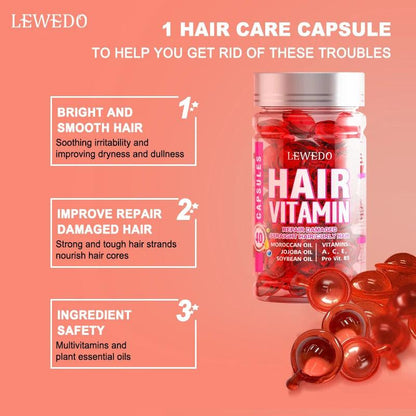 Hair Vitamin Capsules for Repair and Smoothness