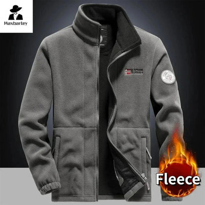 Men's Winter Fleece Jacket Double Thickened