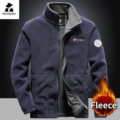 Men's Winter Fleece Jacket Double Thickened