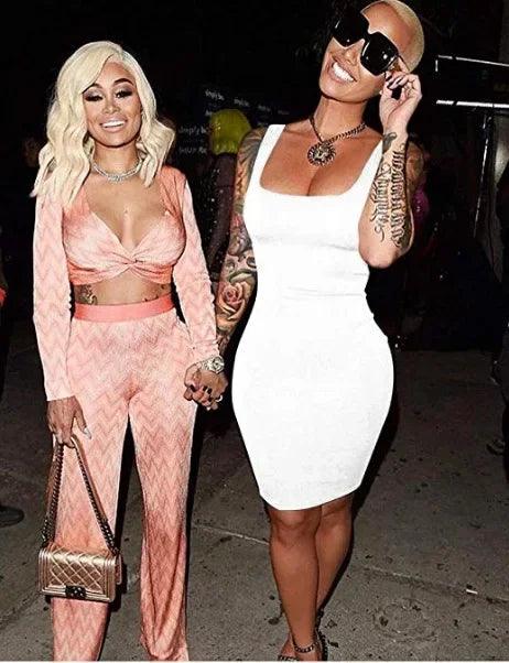 Women's Square Neck Sleeveless Bodycon Mini Dress – Backless Party Dress