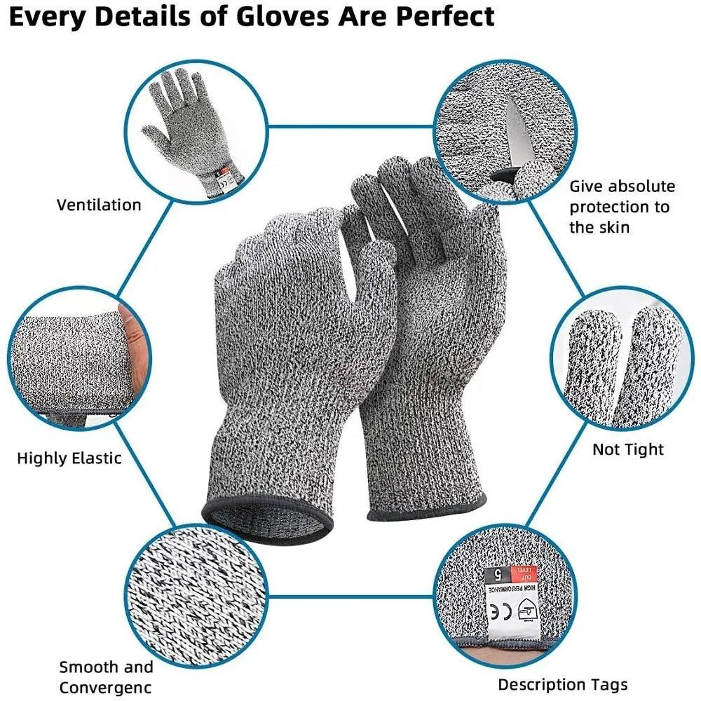 Cut Resistant Gloves for Kitchen and Gardening