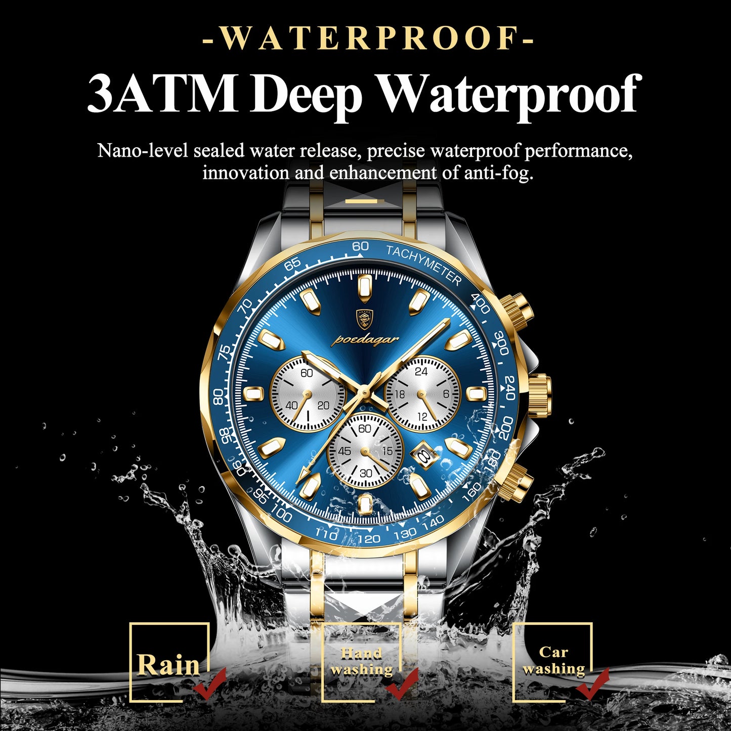 Luxury Stainless Steel Watch