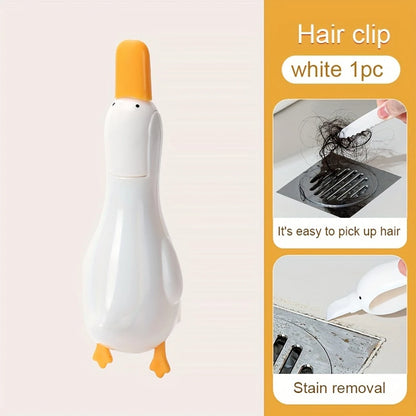 2-in-1 Cute Duck Shaped Double-head Design Cleaning Clip