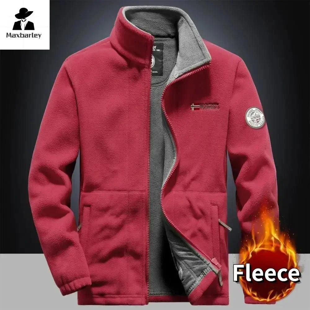 Men's Winter Fleece Jacket Double Thickened