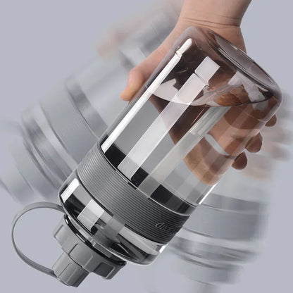 2 Liter Big Water Bottle with Straw