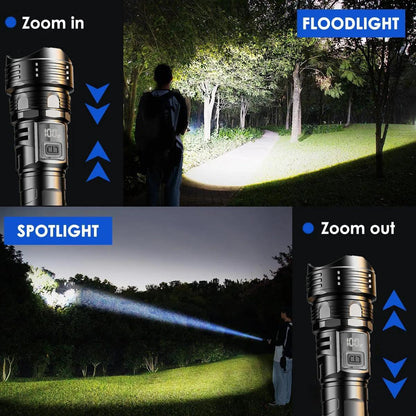 High Power Laser LED Flashlight