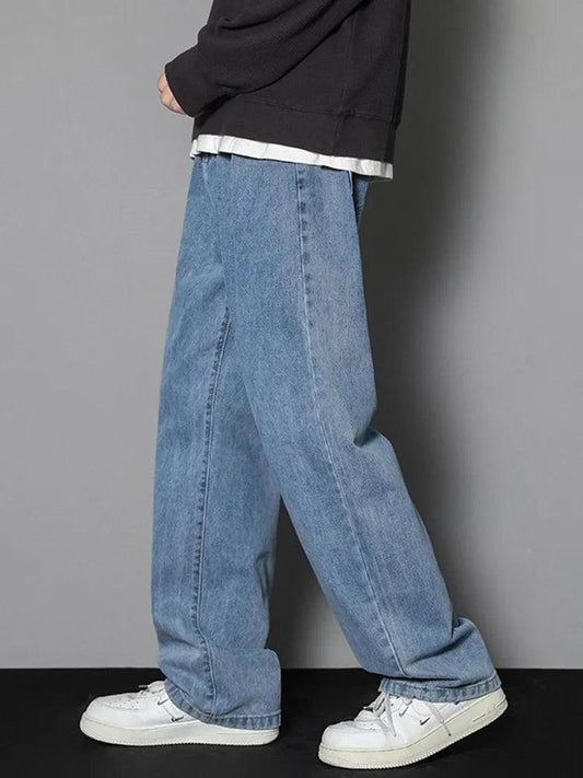 Men's Wide-Leg Denim Jeans