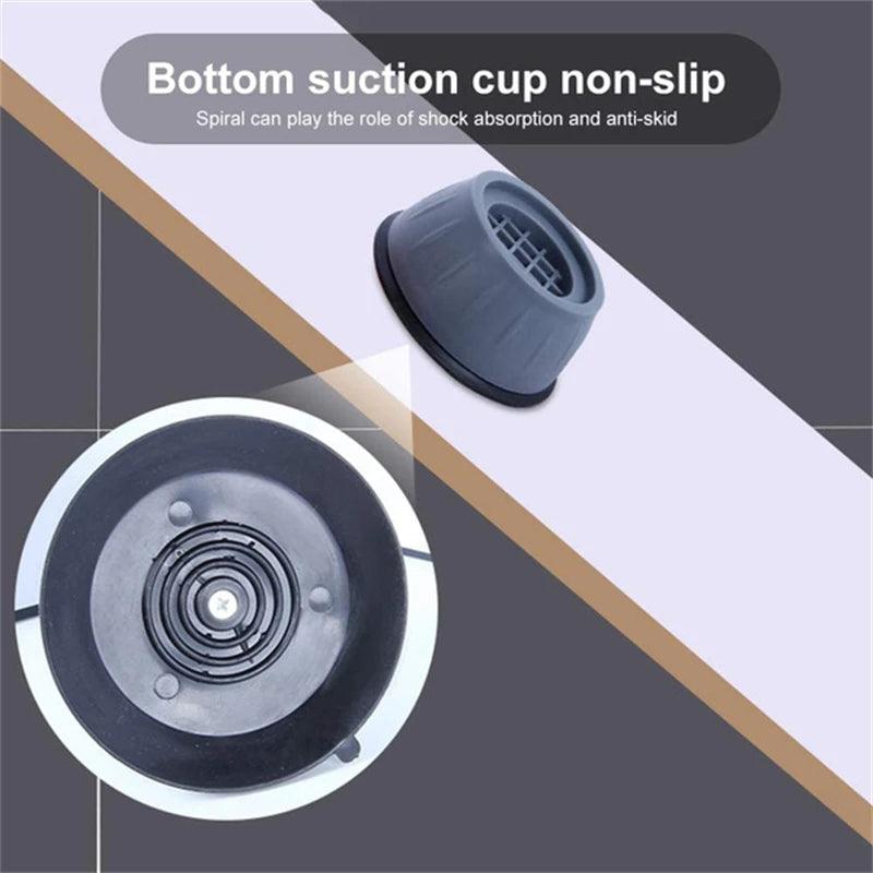 4Pcs Anti-Vibration Feet Pads – Waterproof Skid Raiser Mat for Appliances