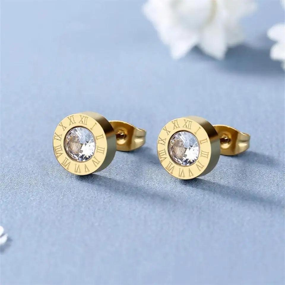 RAKOL Rhinestone Stud Earrings