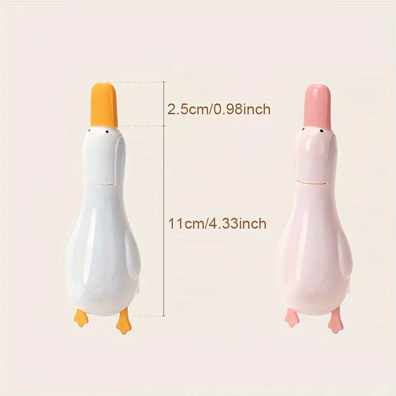 2-in-1 Cute Duck Shaped Double-head Design Cleaning Clip