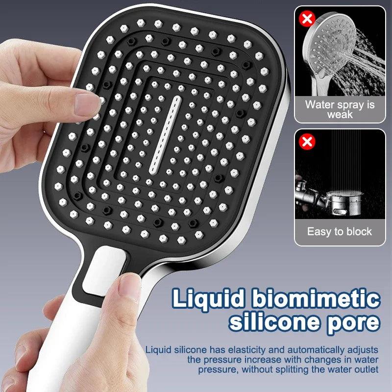 Large Panel High Pressure Handheld Shower Head