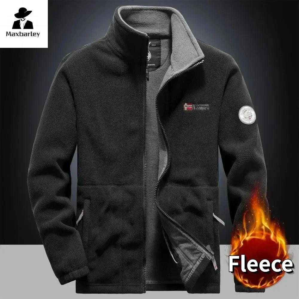 Men's Winter Fleece Jacket Double Thickened