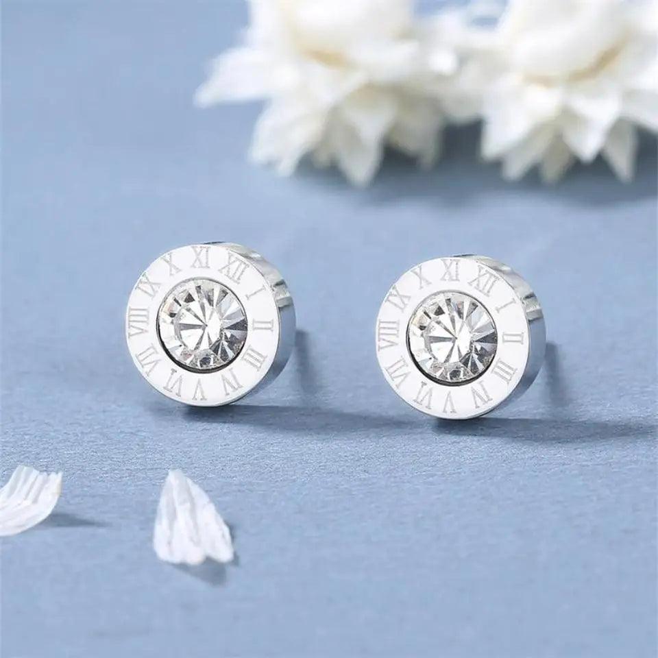 RAKOL Rhinestone Stud Earrings