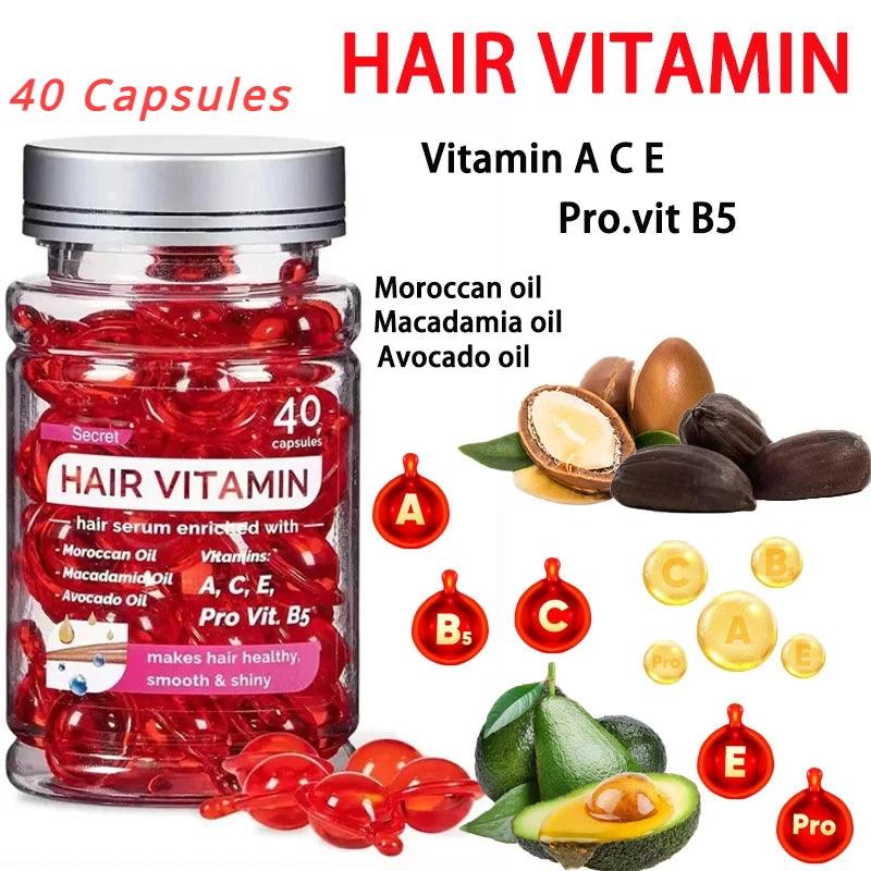 Rose Oil Capsules for Damaged Hair