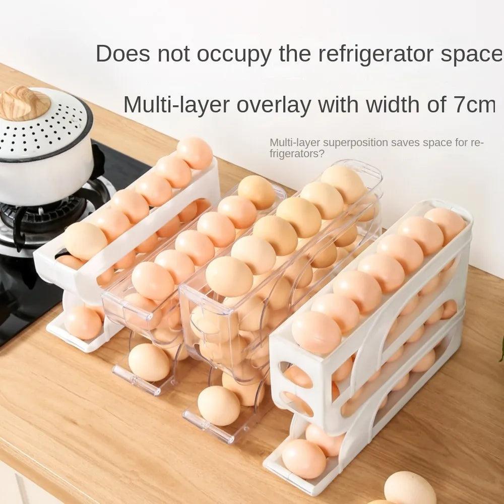 3/4 Layer Automatic Egg Roller Rack – Space-Saving Organizer