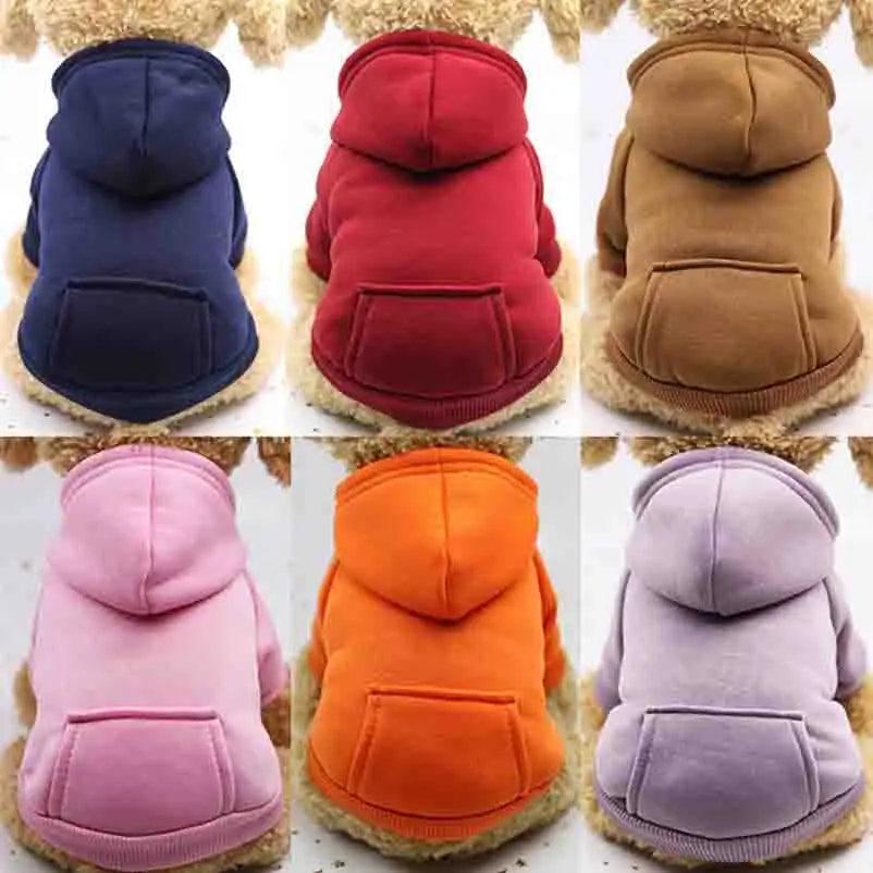 Hooded Winter Sweatshirt for Small Dogs and Cats