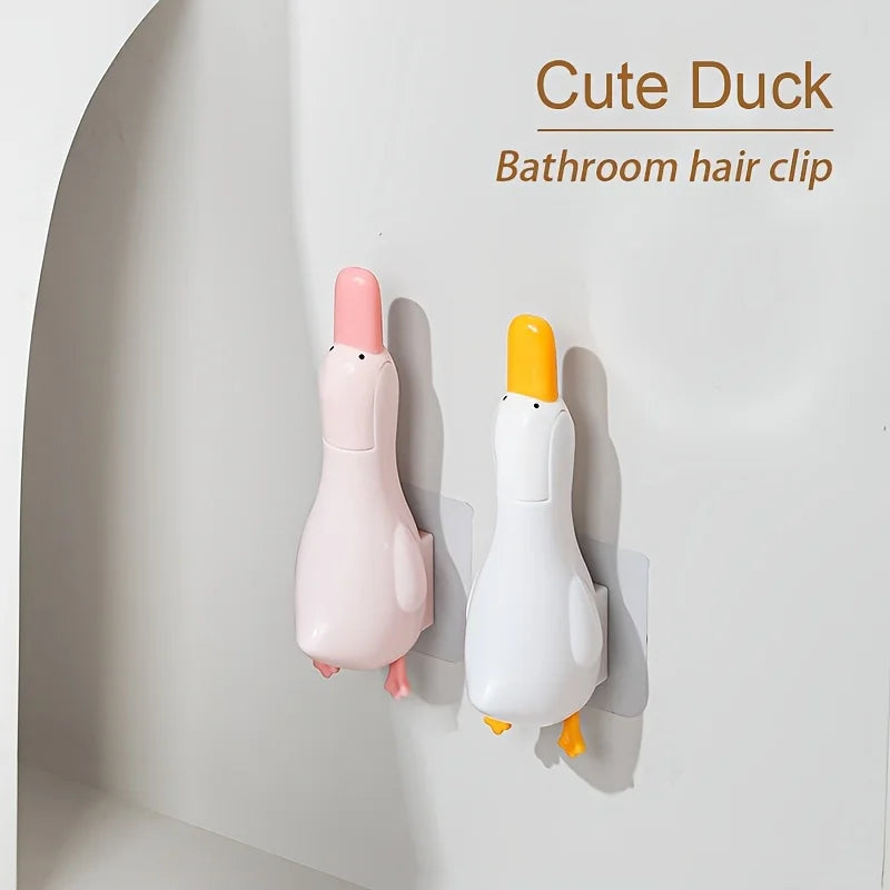 2-in-1 Cute Duck Shaped Double-head Design Cleaning Clip