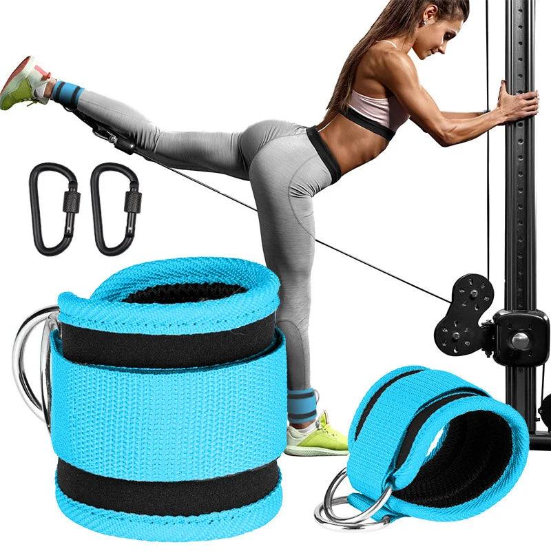 TPE Resistance Bands with Ankle Straps Fitness Set