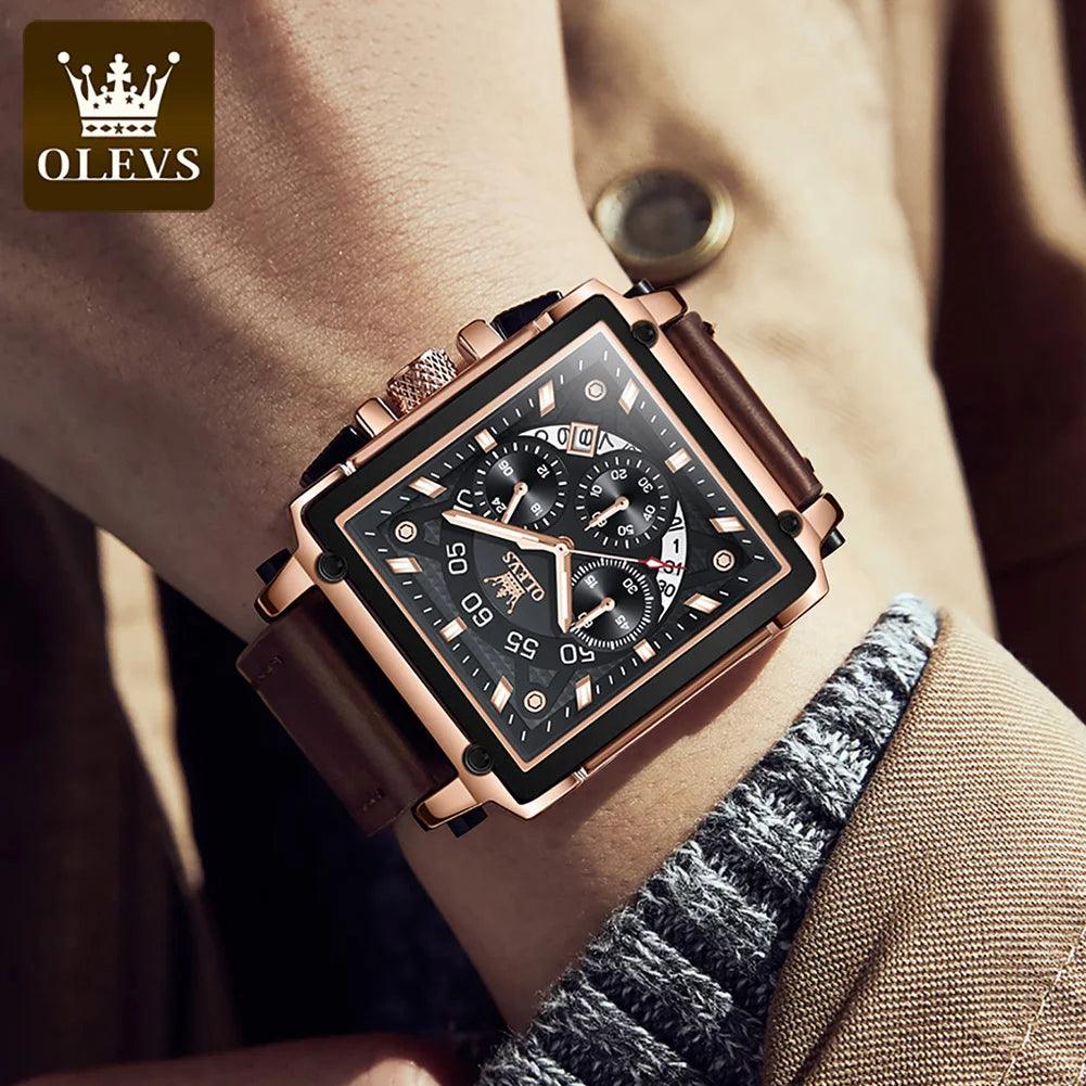 Luxury Waterproof Square Watch