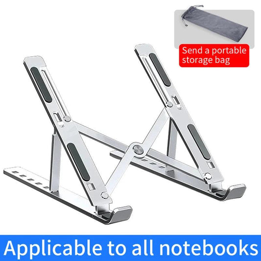 Adjustable Aluminum Laptop Stand – Foldable Portable Cooling Holder