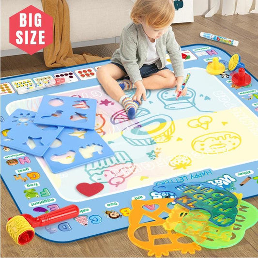 100x80CM Magic Water Drawing Mat – Reusable Doodle Board for Kids