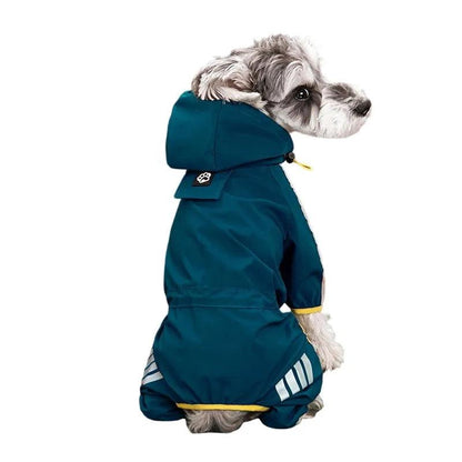 Reflective Waterproof Dog Raincoat for Small to Medium Breeds